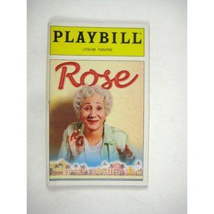 Rose Playbill 2000 Opening Night Lyceum Theatre Olympia Dukakis Martin Sherman